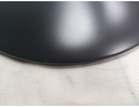 Krzesło barowe kosmetyczne fryzjerskie fotel z oparciem czarne Outlet - 10