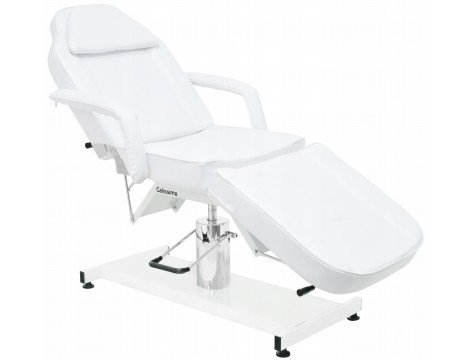 Fotel hydrauliczny kosmetyczny obrotowy spa łóżko leżanka do salonu kosmetycznego biały Outlet