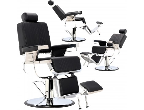 Fotel fryzjerski barberski hydrauliczny do salonu fryzjerskiego barber shop Santino Barberking w 24H Outlet