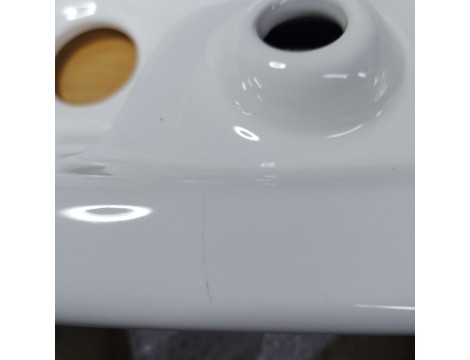 Umywalka Ceramiczna Myjnia Fryzjerska Biała Outlet - 6