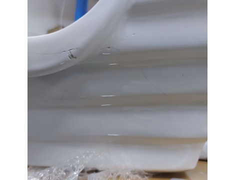 Umywalka Ceramiczna Myjnia Fryzjerska Biała Outlet - 8