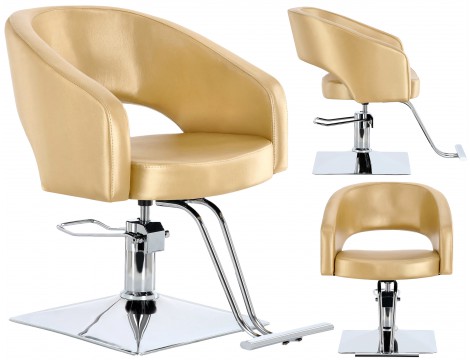 Fotel fryzjerski Greta hydrauliczny obrotowy do salonu fryzjerskiego podnóżek krzesło fryzjerskie Outlet