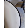 Taboret kosmetyczny siodło krzesło z oparciem biały Outlet - 2