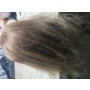 Główka treningowa Jessica 40 cm brown, włos ludzki + uchwyt, fryzjerska do czesania, głowa do ćwiczeń Outlet - 3