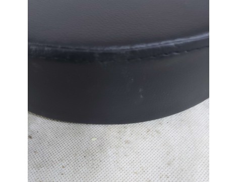 Taboret kosmetyczny z oparciem fryzjerski fotel czarny Outlet - 8