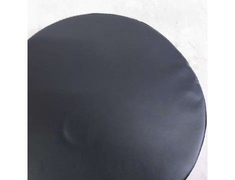 Taboret kosmetyczny z oparciem fryzjerski fotel czarny Outlet - 11