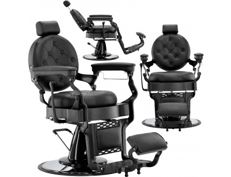 Fotel fryzjerski barberski hydrauliczny do salonu fryzjerskiego barber shop Black Pearl Barberking w 24H Outlet