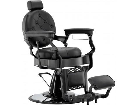 Fotel fryzjerski barberski hydrauliczny do salonu fryzjerskiego barber shop Black Pearl Barberking w 24H Outlet - 11