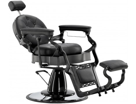 Fotel fryzjerski barberski hydrauliczny do salonu fryzjerskiego barber shop Black Pearl Barberking w 24H Outlet - 10