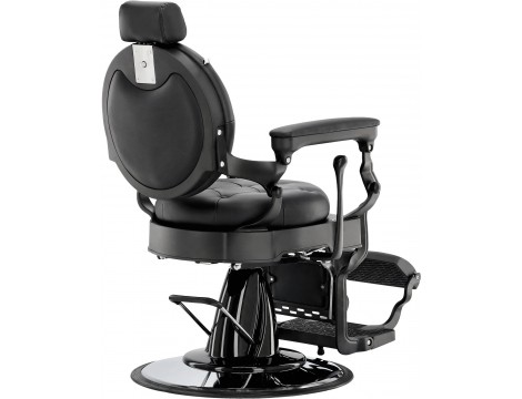 Fotel fryzjerski barberski hydrauliczny do salonu fryzjerskiego barber shop Black Pearl Barberking w 24H Outlet - 3