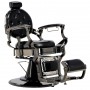Fotel fryzjerski barberski hydrauliczny do salonu fryzjerskiego barber shop Logan Black Shiny Barberking Outlet - 2