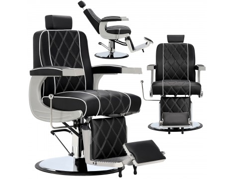 Fotel fryzjerski barberski hydrauliczny do salonu fryzjerskiego barber shop Nilus Barberking Outlet