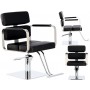 Fotel fryzjerski Finn hydrauliczny obrotowy do salonu fryzjerskiego podnóżek krzesło fryzjerskie Outlet