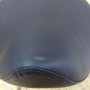 Taboret kosmetyczny siodło z oparciem fotel czarny Outlet - 5