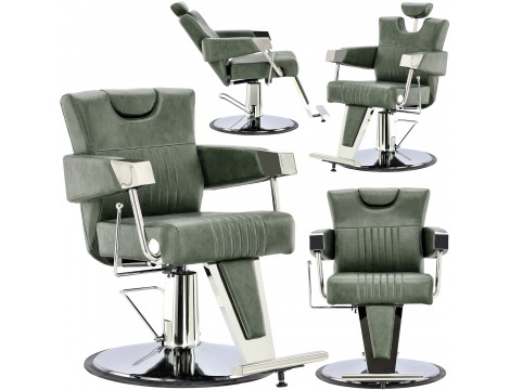 Fotel fryzjerski barberski hydrauliczny do salonu fryzjerskiego barber shop Tyrs Barberking Outlet