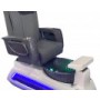 Fotel kosmetyczny elektryczny z masażem do pedicure stóp do salonu SPA czarny Outlet