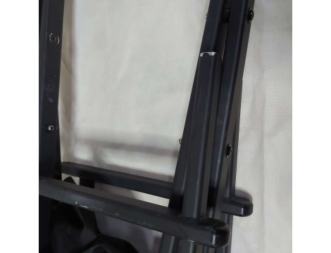 Krzesło z oparciem składane fotel do makijażu wizażu make-up aluminium lekkie Outlet - 11