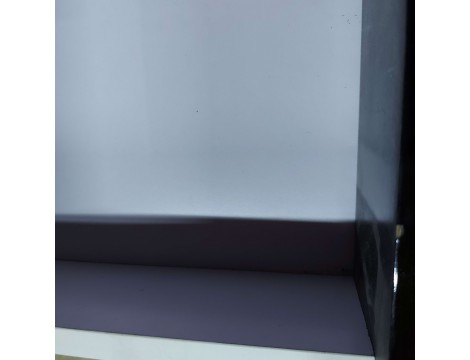 Recepcja fryzjerska lakierowana Alexa Sim 80 cm kosmetyczna do salonu czarna złożona Outlet - 4
