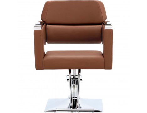 Fotel fryzjerski Gaja Brown hydrauliczny obrotowy podnóżek do salonu fryzjerskiego krzesło fryzjerskie Outlet - 5