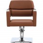 Fotel fryzjerski Gaja Brown hydrauliczny obrotowy podnóżek do salonu fryzjerskiego krzesło fryzjerskie Outlet - 5