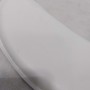 Taboret kosmetyczny z oparciem fryzjerski fotel biały Outlet - 5