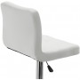 Krzesło barowe kosmetyczne fryzjerskie fotel z oparciem białe Outlet - 5