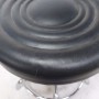 Taboret kosmetyczny okrągły fryzjerski hoker stołek czarny Outlet - 2