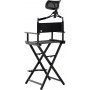 Krzesło z oparciem składane fotel do makijażu wizażu make-up aluminium lekkie Outlet - 5