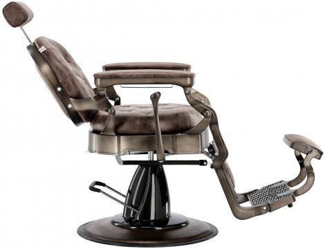 Fotel fryzjerski barberski hydrauliczny do salonu fryzjerskiego  barber shop Brown Pearl Barberking w 24H Outlet - 8