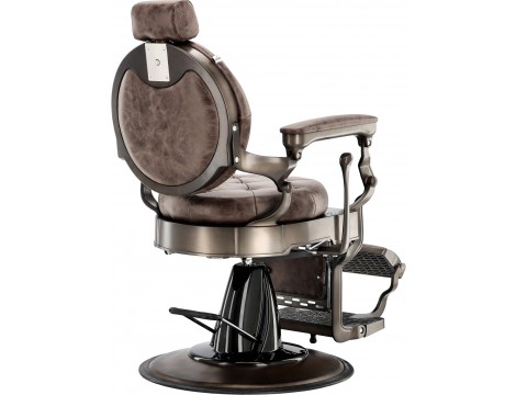 Fotel fryzjerski barberski hydrauliczny do salonu fryzjerskiego  barber shop Brown Pearl Barberking w 24H Outlet - 11