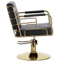 Fotel fryzjerski hydrauliczny obrotowy do salonu fryzjerskiego krzesło fryzjerskie Zion Outlet - 3