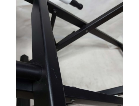 Krzesło fotel do make-up kosmetyczne z oparciem fotel gabinet SPA praktyczne składane drewniane Outlet - 13