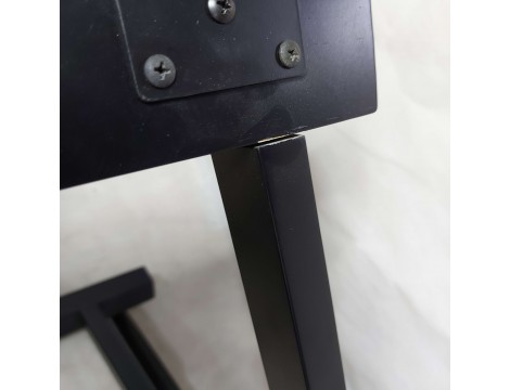 Krzesło fotel do make-up kosmetyczne z oparciem fotel gabinet SPA praktyczne składane drewniane Outlet - 11