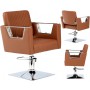 Fotel fryzjerski Kora hydrauliczny obrotowy do salonu fryzjerskiego krzesło fryzjerskie Outlet