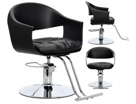 Fotel fryzjerski hydrauliczny obrotowy do salonu fryzjerskiego podnóżek krzesło fryzjerskie Outlet