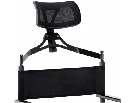 Krzesło z oparciem składane fotel do makijażu wizażu make-up aluminium lekkie Outlet - 6