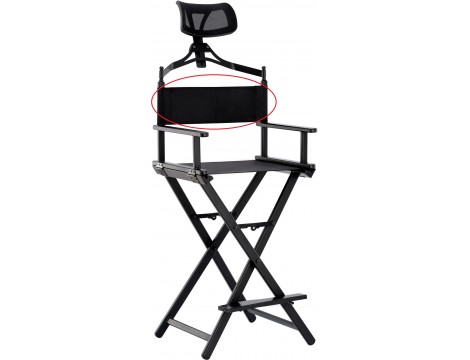 Krzesło z oparciem składane fotel do makijażu wizażu make-up aluminium lekkie Outlet - 10
