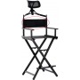 Krzesło z oparciem składane fotel do makijażu wizażu make-up aluminium lekkie Outlet - 10