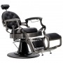 Fotel fryzjerski barberski hydrauliczny do salonu fryzjerskiego barber shop Logan Black Gungrey Barberking Outlet - 6