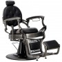 Fotel fryzjerski barberski hydrauliczny do salonu fryzjerskiego barber shop Logan Black Gungrey Barberking Outlet - 2