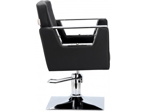 Fotel fryzjerski Kora Black hydrauliczny obrotowy do salonu fryzjerskiego krzesło fryzjerskie Outlet - 3
