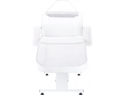 Fotel kosmetyczny z kuwetami biały łóżko leżanka spa Outlet - 3