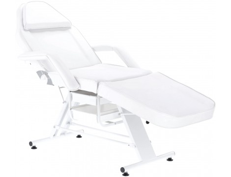 Fotel kosmetyczny z kuwetami biały łóżko leżanka spa Outlet - 2