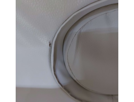 Fotel kosmetyczny z kuwetami biały łóżko leżanka spa Outlet - 11
