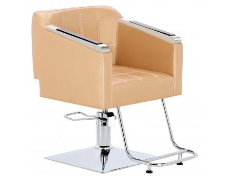 Fotel fryzjerski Pikos hydrauliczny obrotowy do salonu fryzjerskiego podnóżek chromowany krzesło fryzjerskie Outlet - 2