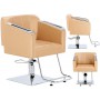 Fotel fryzjerski Pikos hydrauliczny obrotowy do salonu fryzjerskiego podnóżek chromowany krzesło fryzjerskie Outlet