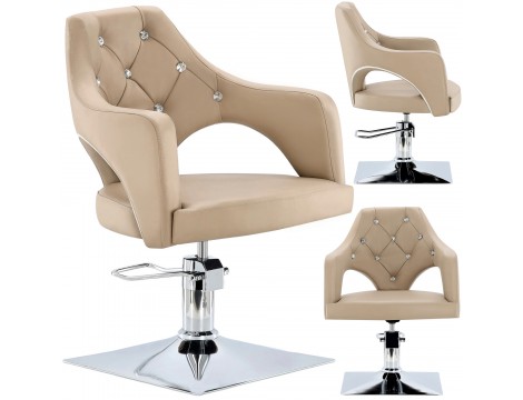 Fotel fryzjerski Leia hydrauliczny obrotowy do salonu fryzjerskiego krzesło fryzjerskie Outlet