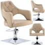 Fotel fryzjerski Leia hydrauliczny obrotowy do salonu fryzjerskiego krzesło fryzjerskie Outlet