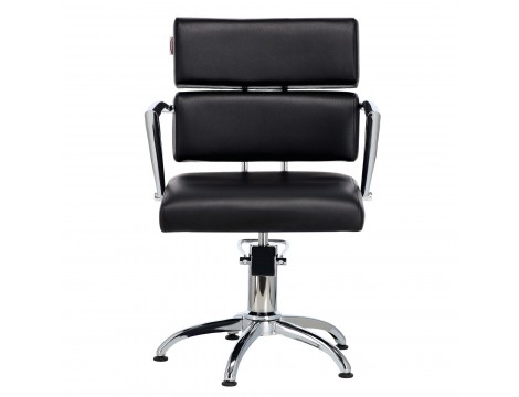 Fotel fryzjerski Olga hydrauliczny obrotowy do salonu fryzjerskiego podnóżek chromowany krzesło fryzjerskie Outlet - 5