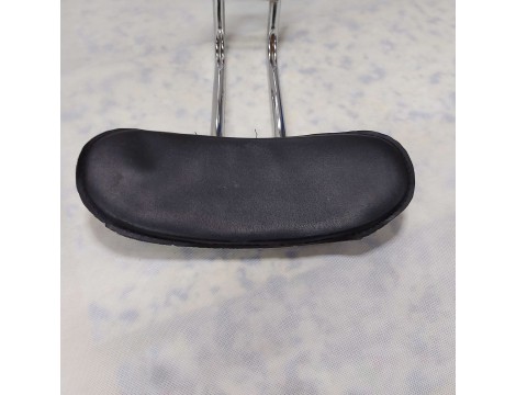 Taboret kosmetyczny okrągły fryzjerski hoker stołek czarny Outlet - 5